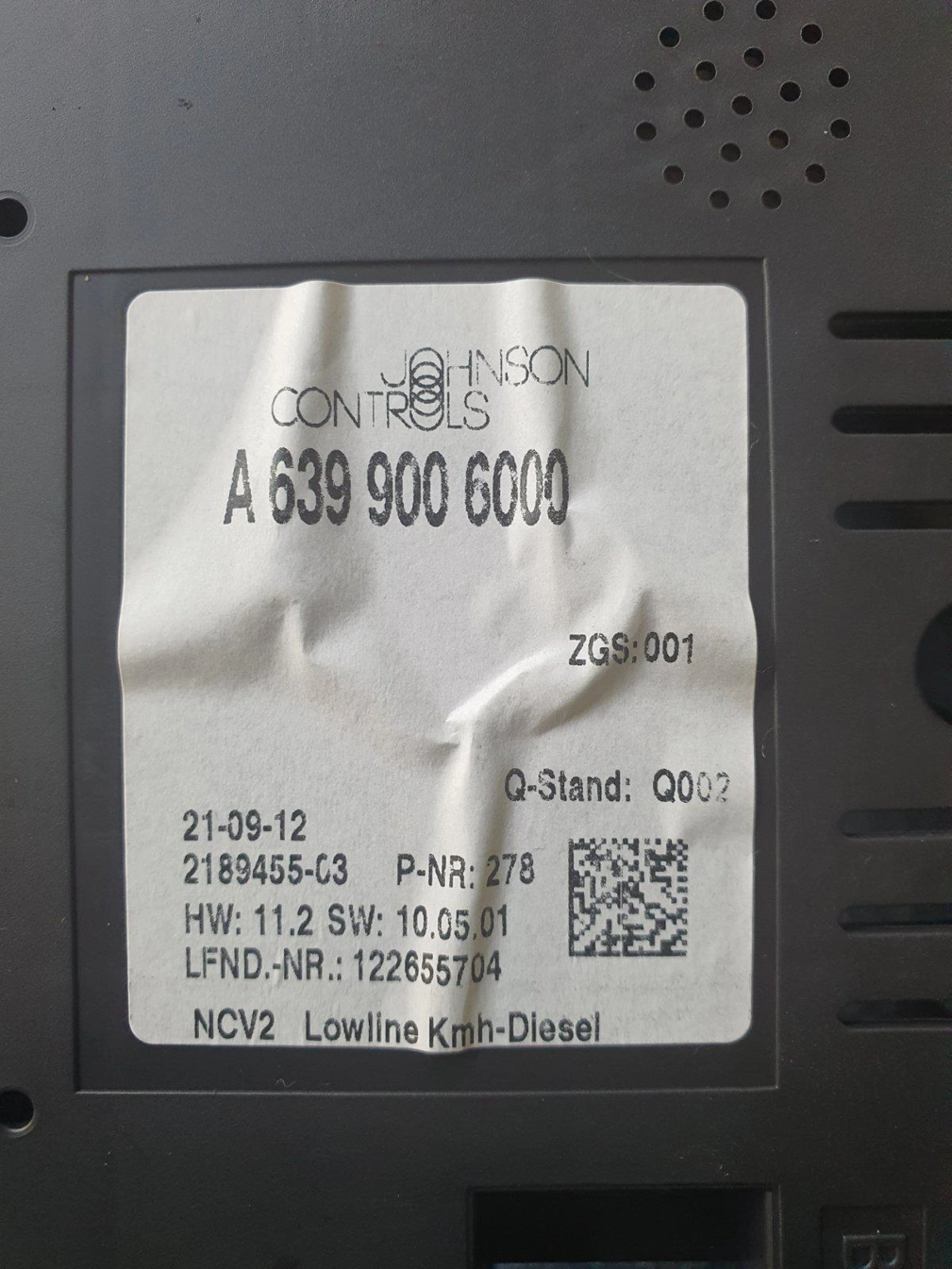 A6399006000 DASH MB VITO W639 3.0CDI 2012Y 95640 ATgearbox EEP.7z